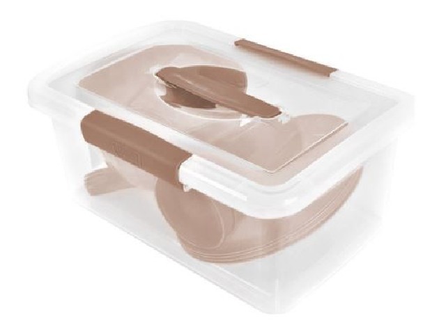 Набор для пикника Sugar&Spice Vanilla на 4 персоны (14 предметов) латте